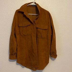 Burnt Orange jacket with front pockets